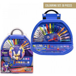 Cerda Sonic Prime Σετ Ζωγραφικής με Βαλιτσάκι 58x41x3cm 50τμχ