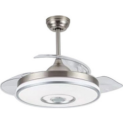 Primo PRCF-80682 Ανεμιστήρας Οροφής 106cm 35W με Φως & Τηλεχειριστήριο Ασημί