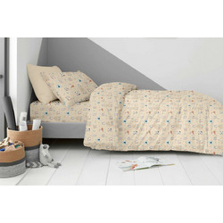 Astron Σετ Παιδικά Σεντόνια Μονά Βαμβακερά 170x260 Boho Animals 3τμχ