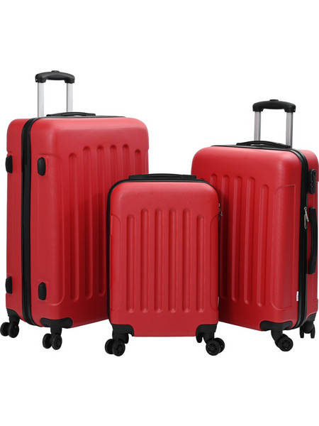 vidaXL 42006249 Σετ Βαλίτσες 3τμχ Κόκκινες