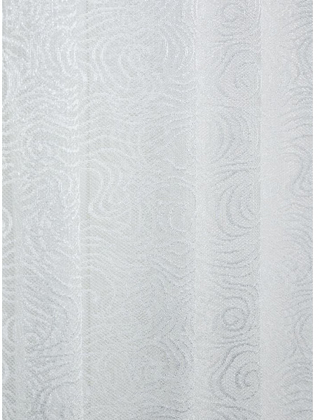 WhiteEgg Κουρτίνα Παραθύρου Floral με Τρουκς 270x280 K0182-3 White