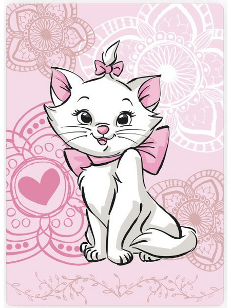 Disney Aristocats Κουβέρτα Κούνιας Fleece 100x140 Ροζ