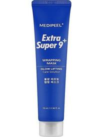 Medi-Peel Extra Super 9 Plus Glow Lifting Wrapping Κρεμώδης Μάσκα Προσώπου για Καθαρισμό με Πεπτίδια 70ml