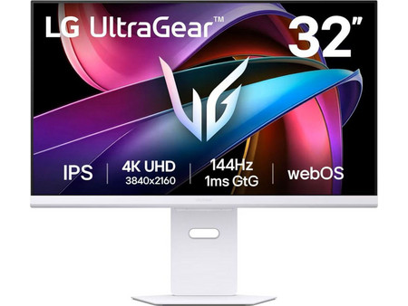 LG UltraGear 32G810SA-W IPS HDR Smart Gaming Monitor 31.5" 3840x2160 4K UHD 144Hz 1ms