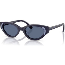 Swarovski SK6030 100455 Γυναικεία Γυαλιά Ηλίου Cat Eye Κοκάλινα Μαύρα με Μαύρο Φακό