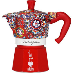 Bialetti Moka Express D&G Μπρίκι Espresso 3Cups Κόκκινο