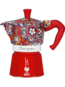 Bialetti Moka Express D&G Μπρίκι Espresso 3Cups Κόκκινο