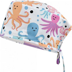 B-Well Adriana Octopus Ιατρικό Σκουφάκι Βαμβακερό με Σχέδια