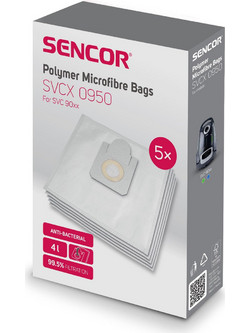 Sencor SVCX 0950 Σακούλες Σκούπας 5τμχ Συμβατές με Σκούπα Sencor