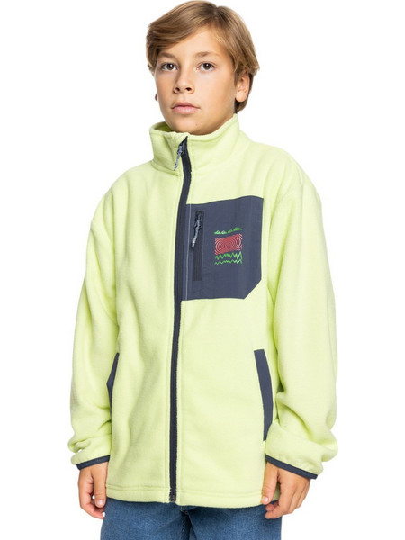 Quiksilver Παιδική Ζακέτα Fleece με Φερμουάρ Lime EQBFT03907-GCQ0