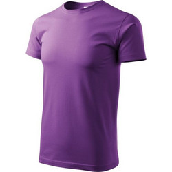 Malfini Basic Ανδρικό Αθλητικό T-Shirt Μωβ MLI-12964