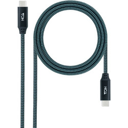 Nanocable Braided USB-C to USB-C 1.5m Blue 10.01.4301-L150-COMB