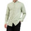 Vittorio Artist Ανδρικό Πουκάμισο Λινό Μακρυμάνικο Slim Fit με Mao Γιακά Πράσινο Mint 800-25-402