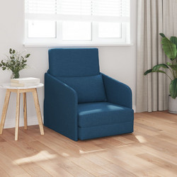 vidaXL Πολυθρόνα Κρεβάτι Μπλε 4106644