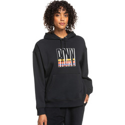 Roxy That's Rad Γυναικείο Φούτερ Oversized με Κουκούλα & Τσέπες Μαύρο ERJFT04741-KVJ0