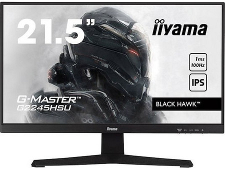 iiyama G-Master G2245HSU-B2 Black Hawk IPS Gaming Monitor 21.5" 1920x1080 FHD 100Hz 1ms