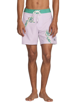 RVCA Ανδρικό Μαγιό Σορτς με Σχέδια Ροζ 23A081503-PNK