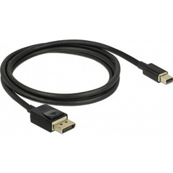 DeLOCK Καλώδιο Mini DisplayPort 1.4 to DisplayPort Male 1m Black 84927