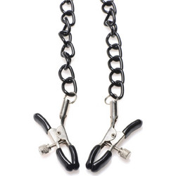 Master Series Collared Temptress Collar with Nipple Clamps