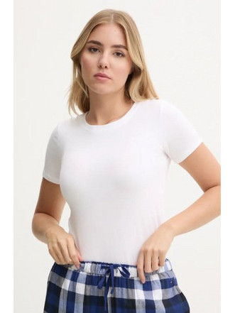Tommy Hilfiger Βαμβακερά Κοντομάνικα Γυναικεία Φανελάκια Σετ 2Pack Λευκά UW0UW05525-0WU