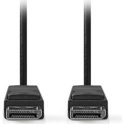 Nedis Καλώδιο DisplayPort 1.2 to DisplayPort Male 3m Black CCGL37010BK30