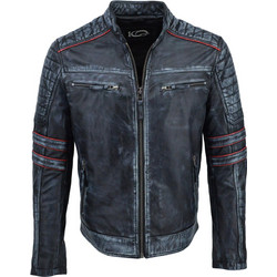Leather 100 Ανδρικό Μπουφάν Χειμωνιάτικο Δερμάτινο Γκρι 37-M-EPIC