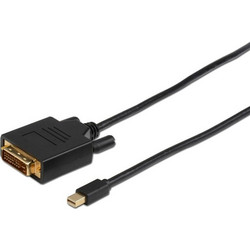 Microconnect Καλώδιο Mini DisplayPort 1.2 to DVI Male 2m Black MDPDVI2B