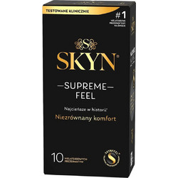 Skyn Supreme Feel Προφυλακτικά Χωρίς Λάτεξ με Λιπαντικό 10τμχ