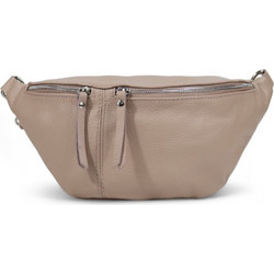 Passaggio Leather Γυναικεία Τσάντα Χιαστί Δερμάτινη Nude με Στενό Λουρί 5943-KR-14