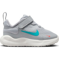 Nike Revolution 7 Παιδικά Αθλητικά Παπούτσια για Τρέξιμο Γκρι Τιρκουάζ FB7691-008