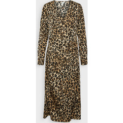 Vero Moda Midi Βραδινό Φόρεμα Κρουαζέ Καφέ 10323869