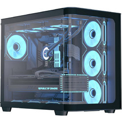 Aerocool P500C Black Gaming Midi Tower Κουτί Υπολογιστή RGB με Πλαϊνό Παράθυρο