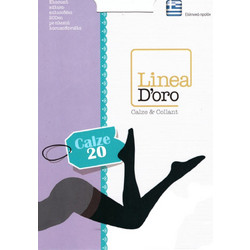Linea D'Oro Γυναικείες Κάλτσες Ψηλές Μαύρες LDK181