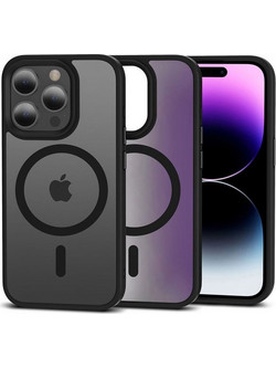 Tech-Protect MagMat Back Cover Matte Black (iPhone 15 Pro)