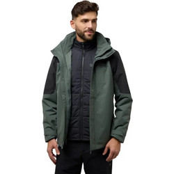 Jack Wolfskin Ανδρικό Μπουφάν Χειμωνιάτικο Χακί A61859-4136