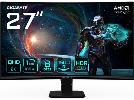 Gigabyte GS27QCA VA HDR Curved Gaming Monitor 27" 2560x1440 QHD 180Hz 1ms