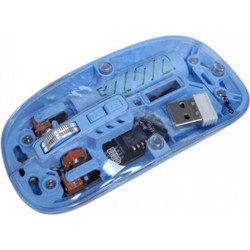 AOAS W08 Ασύρματο Bluetooth Ποντίκι Transparent Blue