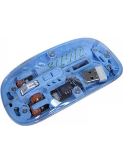 AOAS W08 Ασύρματο Bluetooth Ποντίκι Transparent Blue