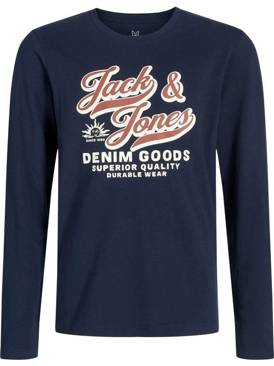Jack & Jones Παιδικό T-Shirt Μακρυμάνικο Navy Μπλε 12280078