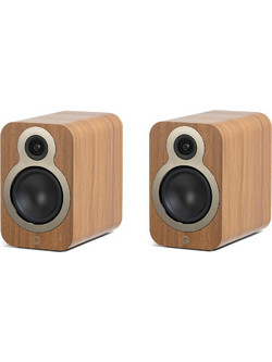 Q Acoustics 3020c Ζεύγος Ηχείων Hi-Fi Ραφιού 90W 2 Δρόμων Oak