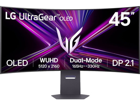 LG UltraGear 45GX950A-B Ultrawide OLED HDR Curved Gaming Monitor 45" 5120x2160 165Hz 0.03ms
