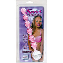 CalExotics Swirl Pleasure Beads Πρωκτικές Μπίλιες 20cm Ροζ