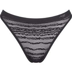 Sloggi Free Evolve Γυναικείο String με Δαντέλα Μαύρο 10224699-0004