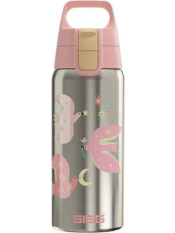 Sigg Fly Away Παιδικό Παγούρι Θερμός Ασημί Ροζ 500ml