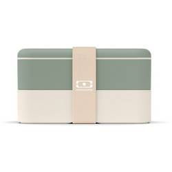 Monbento Natural Green Δοχείο Φαγητού από Ανακυκλώσιμο Υλικό 1lt Λευκό Πράσινο Mint