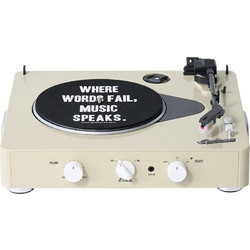 Gadhouse MK ll Brad Retro Πικάπ με Ηχεία Bluetooth & USB Beige