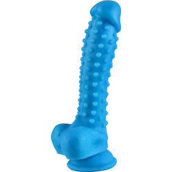 Kinksters Silicone Ρεαλιστικό Dildo με Βεντούζα & Όρχεις 21cm Μπλε
