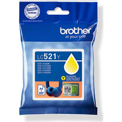 Brother LC521Y Yellow Μελάνι Εκτυπωτή Inkjet