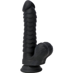 Kinksters In Scales Ρεαλιστικό Dildo με Βεντούζα & Όρχεις 20.5cm Μαύρο