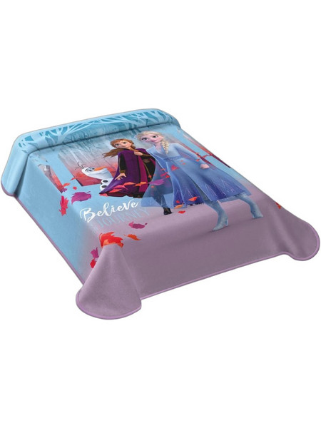 Adam Home Παιδική Κουβέρτα Βελουτέ Frozen 344 160x220 Γαλάζια Μωβ
